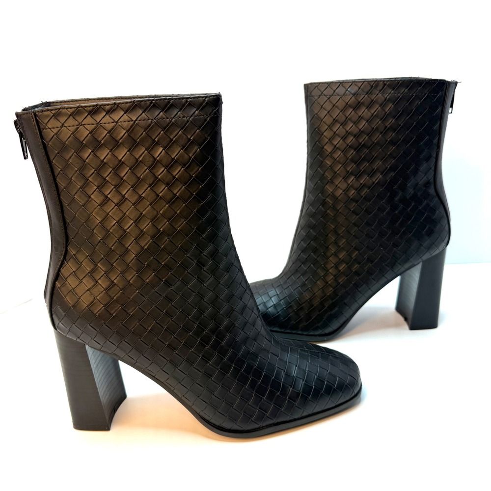 Journee Collection Women's Brielle Woven Booties Boots Black Size 9 NWT/BOX - Picture 2 of 8